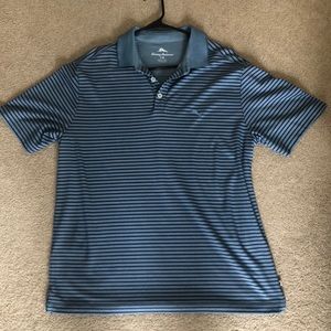 Tommy Bahama Blue Striped Polo